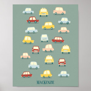 Süßes personalisiertes Auto Poster