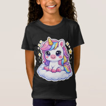Süßes personalisiertes Einhorn-Kinder-T-Shirt