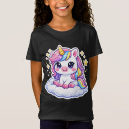 Süßes personalisiertes Einhorn-Kinder-T-Shirt T-Shirt