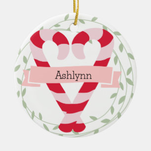 Süßes personalisiertes Enkelin-Weihnachtsornament Keramik Ornament