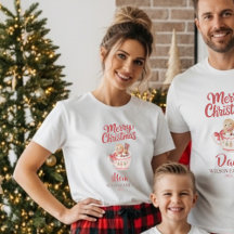 Süßes personalisiertes „Frohe Weihnachten“ Familie