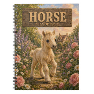 Süßes Pferd-Baby-Geschichtenbuch-Nursery-Tier Notizblock