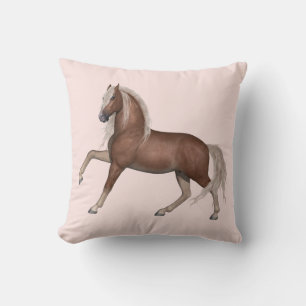 Süßes Pferd Geschenk Reitpony Hengst Rosa Kissen