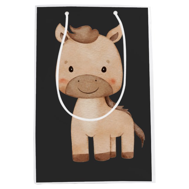 Süßes Pferd  Mittlere Geschenktüte (Vorderseite)