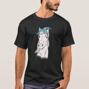 Süßes Pferde-Bandana Pferdereiten Mutter Tochter T-Shirt