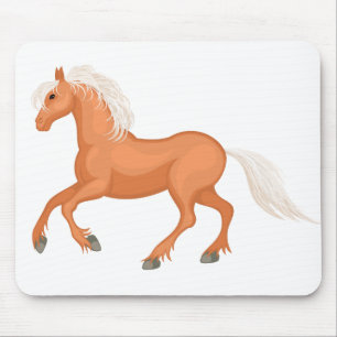 Süßes Pferdemädchen Reitsport Cowgirl Pferde Pony Mousepad