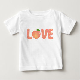 Süßes Pfirsich-LOVE-Kinder-T-Shirt Baby T-shirt