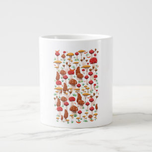 Süßes Pilzmuster Jumbo-Tasse