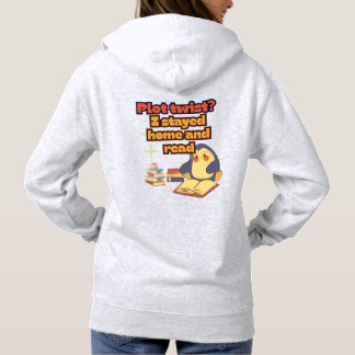 Süßes Pinguin-Buch-Zitat Hoodie