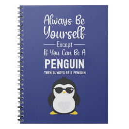 Süßes Pinguin-Geschenk Tier Cartoon Lustiger Vogel Notizblock