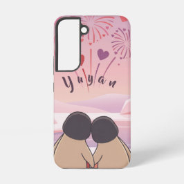 Süßes Pinguin-Valentins-Picknick-Handygehäuse - Sa Samsung Galaxy Hülle