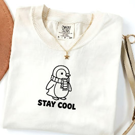 Süßes Pinguin-Zitat Winter Unisex T-Shirt