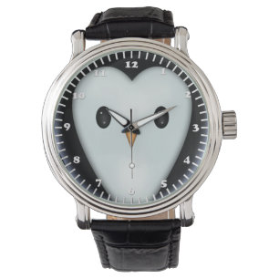Süßes Pinguingesicht Armbanduhr