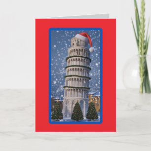 Süßes Pisa Weihnachtsferien Karte
