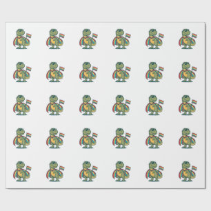 Süßes Pride-Dinosaurier-Vektor-Shirt-Design_1 Geschenkpapier