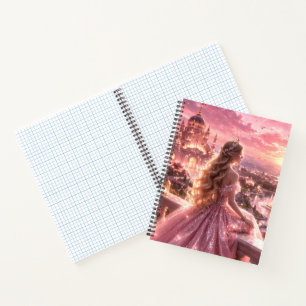 Süßes Prinzessinnen-Millimeterpapier-Notizbuch Notizbuch