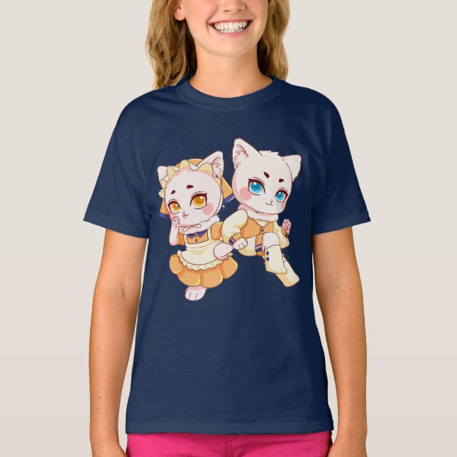 Süßes Puppen-Mädchen T-Shirt (Vorderseite)