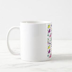 süßes Regenbogen-Einhorn-Muster Kaffeetasse