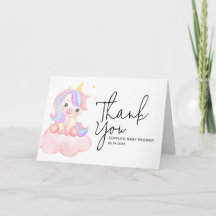 Süßes Regenbogen-Einhorn Whimsical Baby-Shower gef
