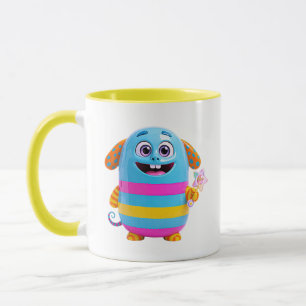 Süßes Regenbogenmonster Glücklicher Charakter Tasse