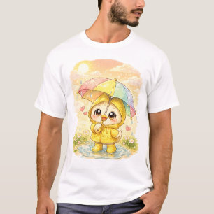 Süßes Regenwetter-Pinguin-T-Shirt 🐧🌧️ T-Shirt
