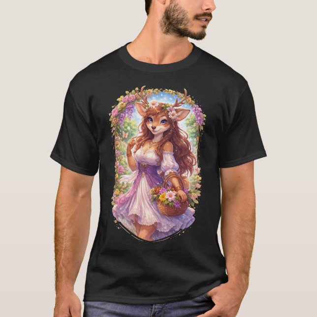 Süßes Reh T-Shirt (Vorderseite)