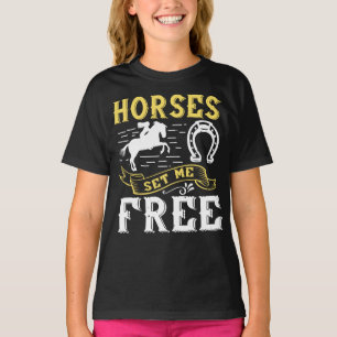 Süßes Reitergeschenk Lustiges Pferd T-Shirt
