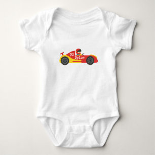 Süßes Rennwagen Für Jungen Baby Strampler