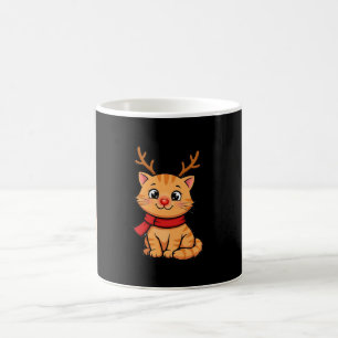 Süßes Rentier-Kätzchen-Weihnachts-Tasse Kaffeetasse