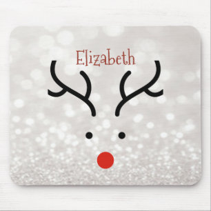 Süßes Rentiergesicht, Bokeh Mousepad