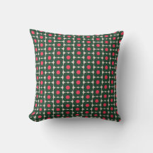 Süßes Retro-Blumenmuster Weihnachten Rosa Grün