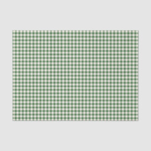Süßes Retro Grün Gingham Karo Muster Seidenpapier