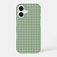 Süßes Retro-Grün-Gingham-Karomuster