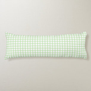 Süßes Retro-Grün-Gingham-Karomuster Seitenschläferkissen