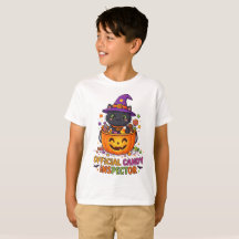 Süßes Retro-Halloween-Kinder-T-Shirt ,Süßigkeiteni