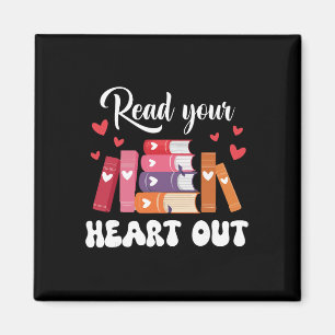 Süßes Retro-Lesebuch Leser Frauen Valentinstag _1 Magnet