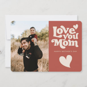 Süßes Retro-Muttertags- Feiertagskarte