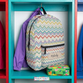 Süßes Retro-Schulmuster Bedruckter Rucksack