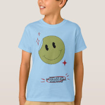 Süßes Retro-Smiley-Gesicht-Peelings-Aufkleber für