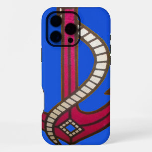 Süßes Retro Vintage Marineblau Anker Art Design iPhone 16 Pro Max Hülle