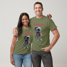 süßes Roboter-Weihnachts-Tech-T-Shirt T-Shirt