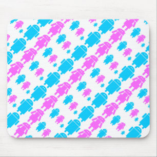 Süßes Robotterfamilienmuster Mousepad