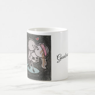 Süßes romantisches Paar Liebestasse Kaffeetasse