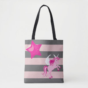Süßes rosa Einhorn und rosa Stern