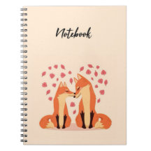Süßes Rosa Fuchs Notizbuch Schöne Tiere Natur
