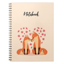 Süßes Rosa Fuchs Notizbuch Schöne Tiere Natur Notizblock