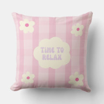 Süßes Rosa Gingham-Blumenmuster - Zeit zum Entspan