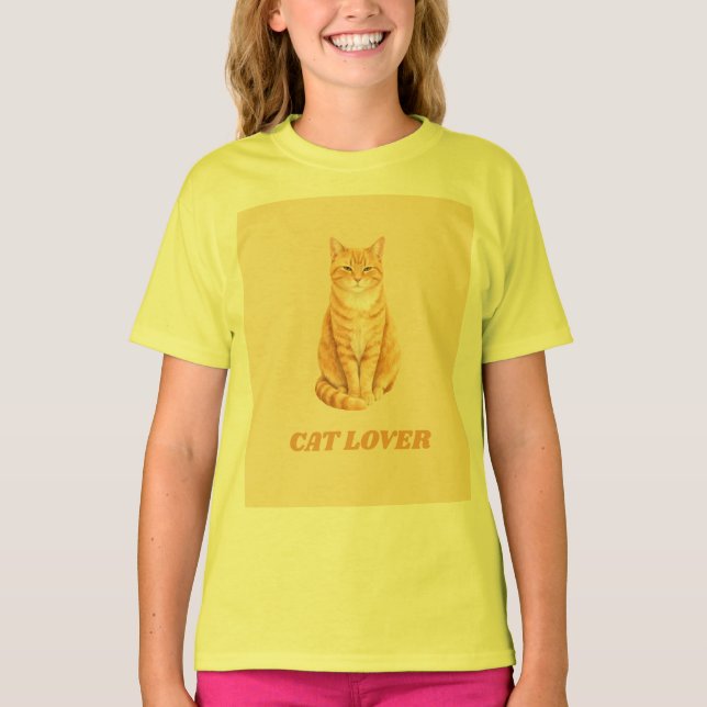 "Süßes rosa Grafik-T-Shirt für Mädchen" oder " T-Shirt (Vorderseite)