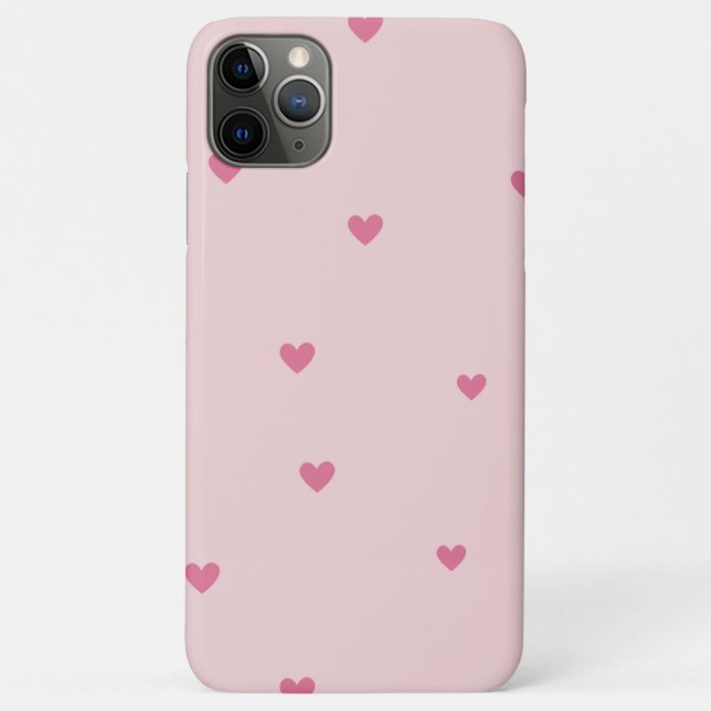 Süßes rosa Herz iPhone 11 Pro Max Hülle. Case-Mate iPhone Hülle (Rückseite)
