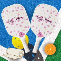 Süßes rosa Herz Pickleball-Paddle als Geschenk für